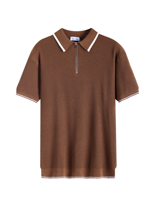 Retro Zip Polo
