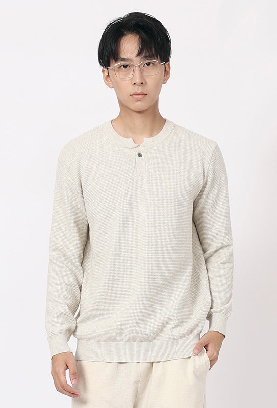 Strukturierter Henley-Strick