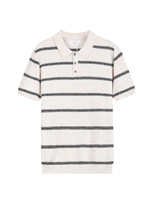 Klassisches Poloshirt mit Streifen