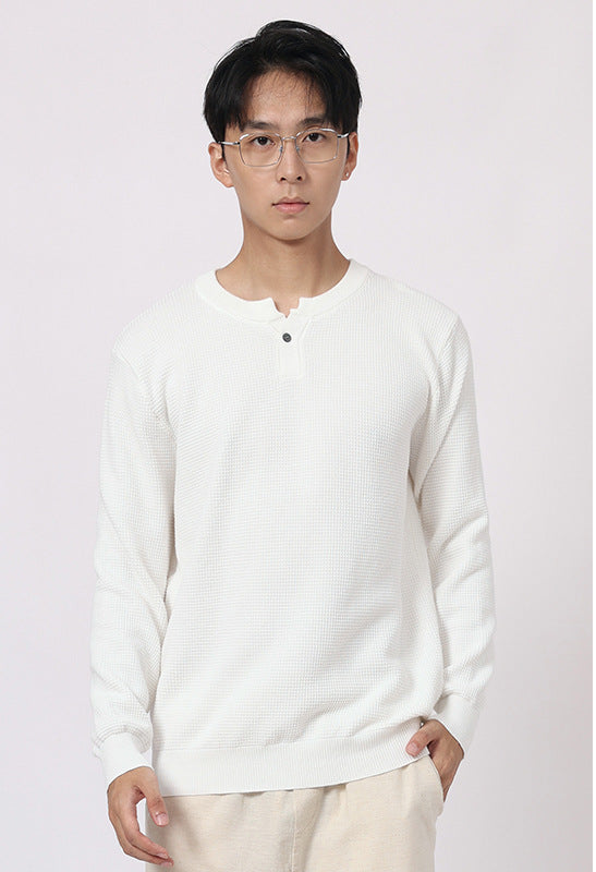 Strukturierter Henley-Strick