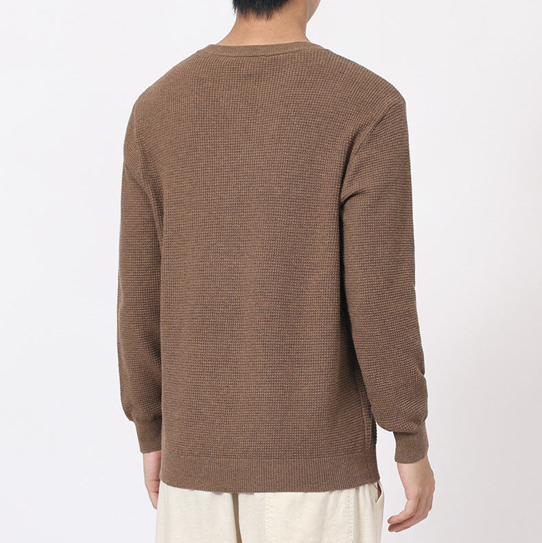 Strukturierter Henley-Strick