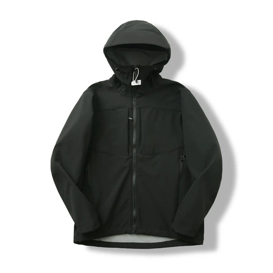 Minimalistische Kapuzenjacke mit Fleecefutter