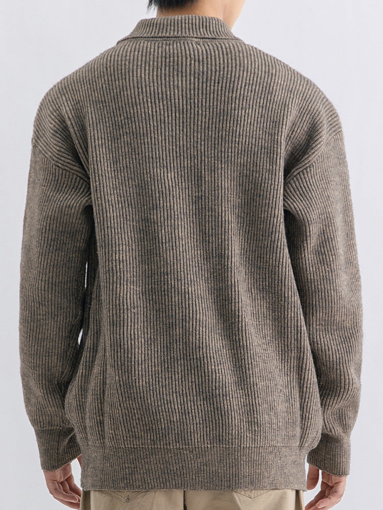 Ribbed Button Cardigan