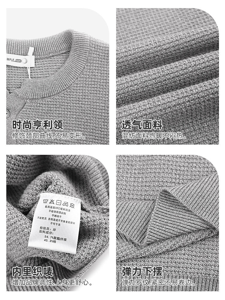 Strukturierter Henley-Strick