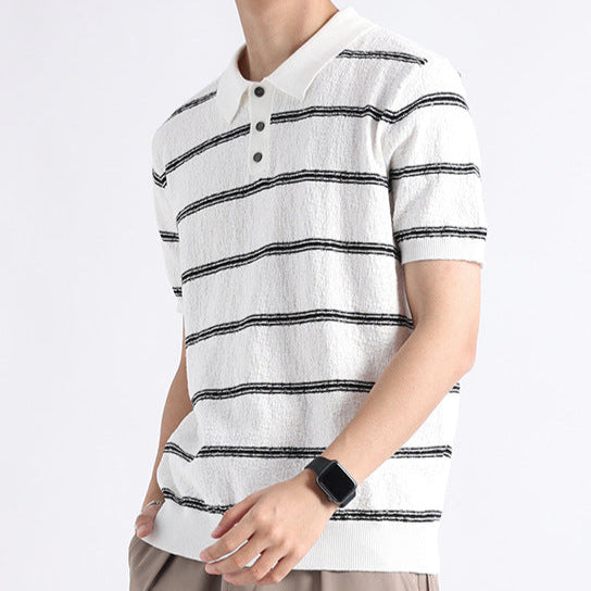 Klassisches Poloshirt mit Streifen