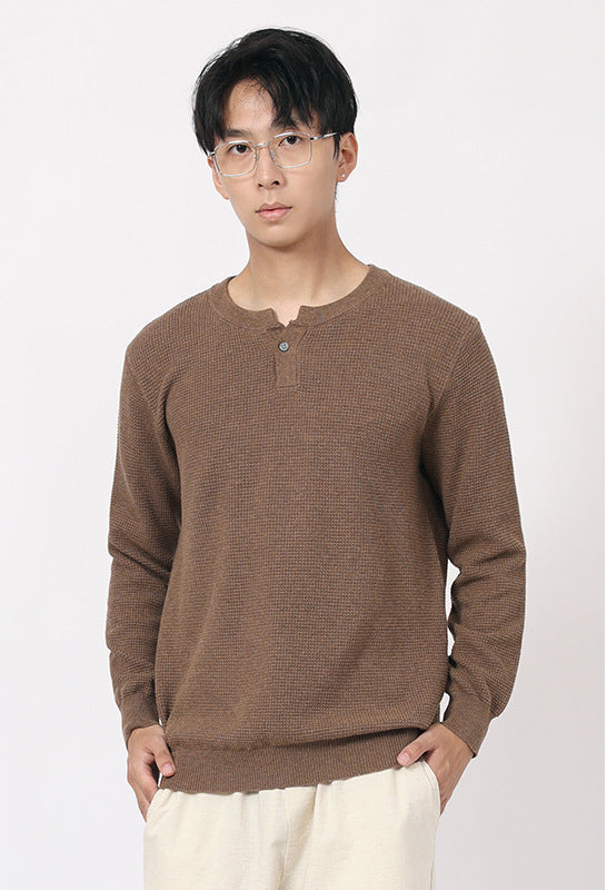 Strukturierter Henley-Strick