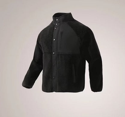 Zweifarbige Fleecejacke