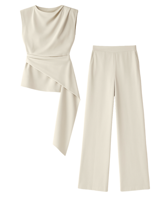 Asymmetric Silk Co-Ord Set