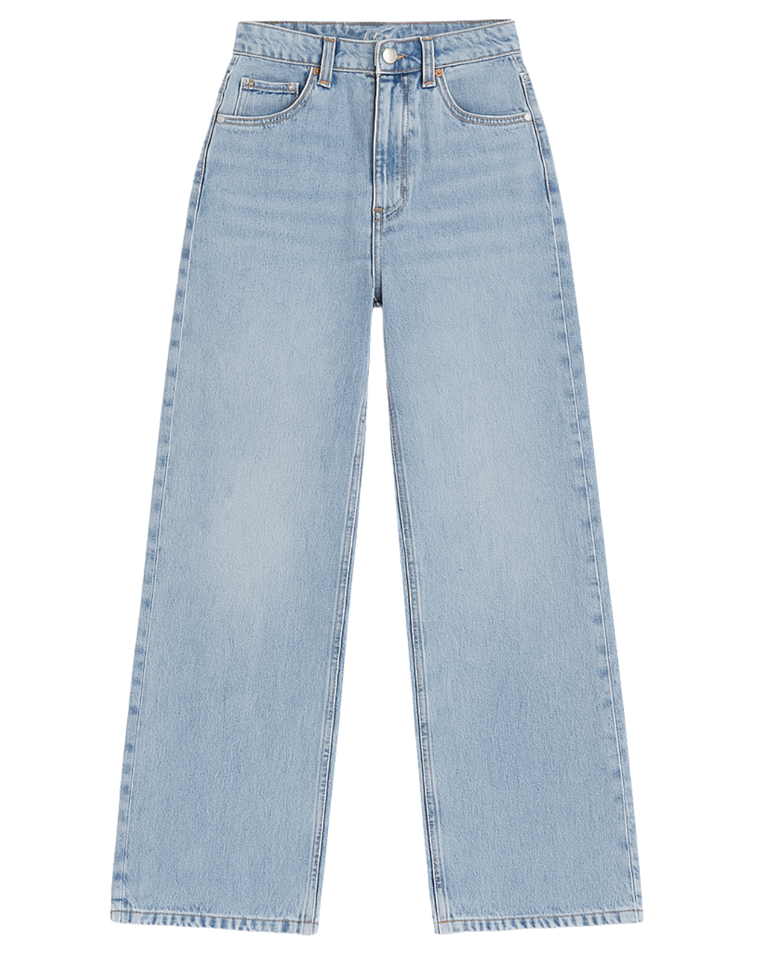 Jeans mit niedriger Taille und weitem Bein