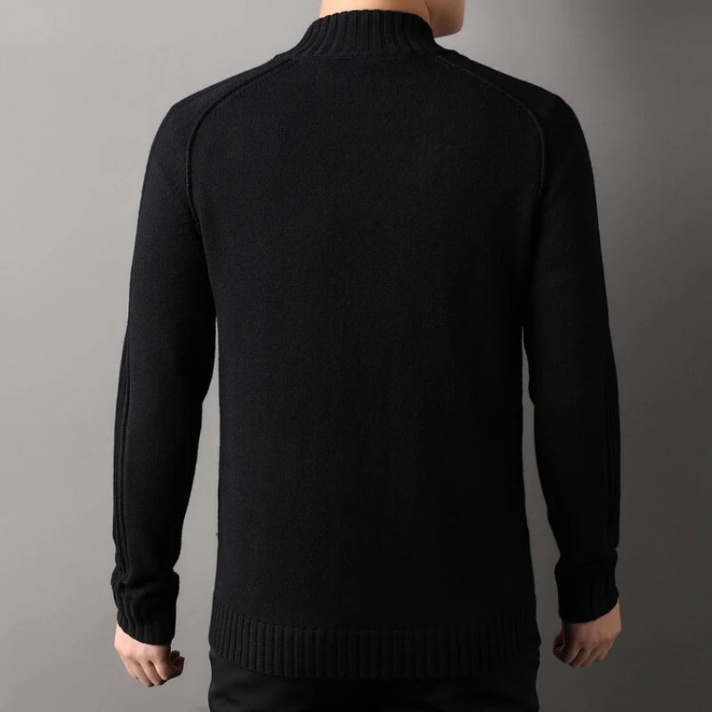 Premium Slim-Fit Cardigan Mit Doppelreißverschluss