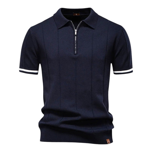 Polo met ritskraag