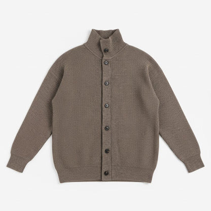 Ribbed Button Cardigan