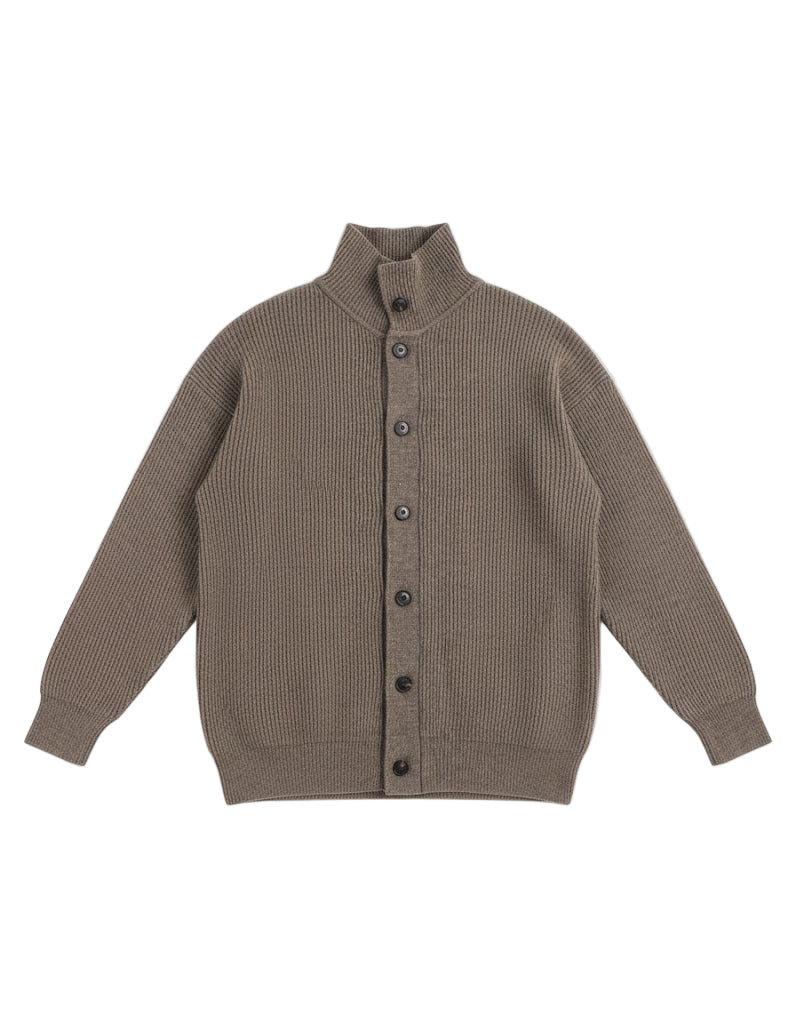 Ribbed Button Cardigan